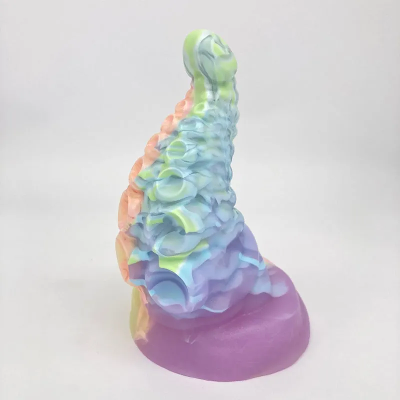 Tentickle Tenton Pastel Mix Rainbow dildo medium zacht