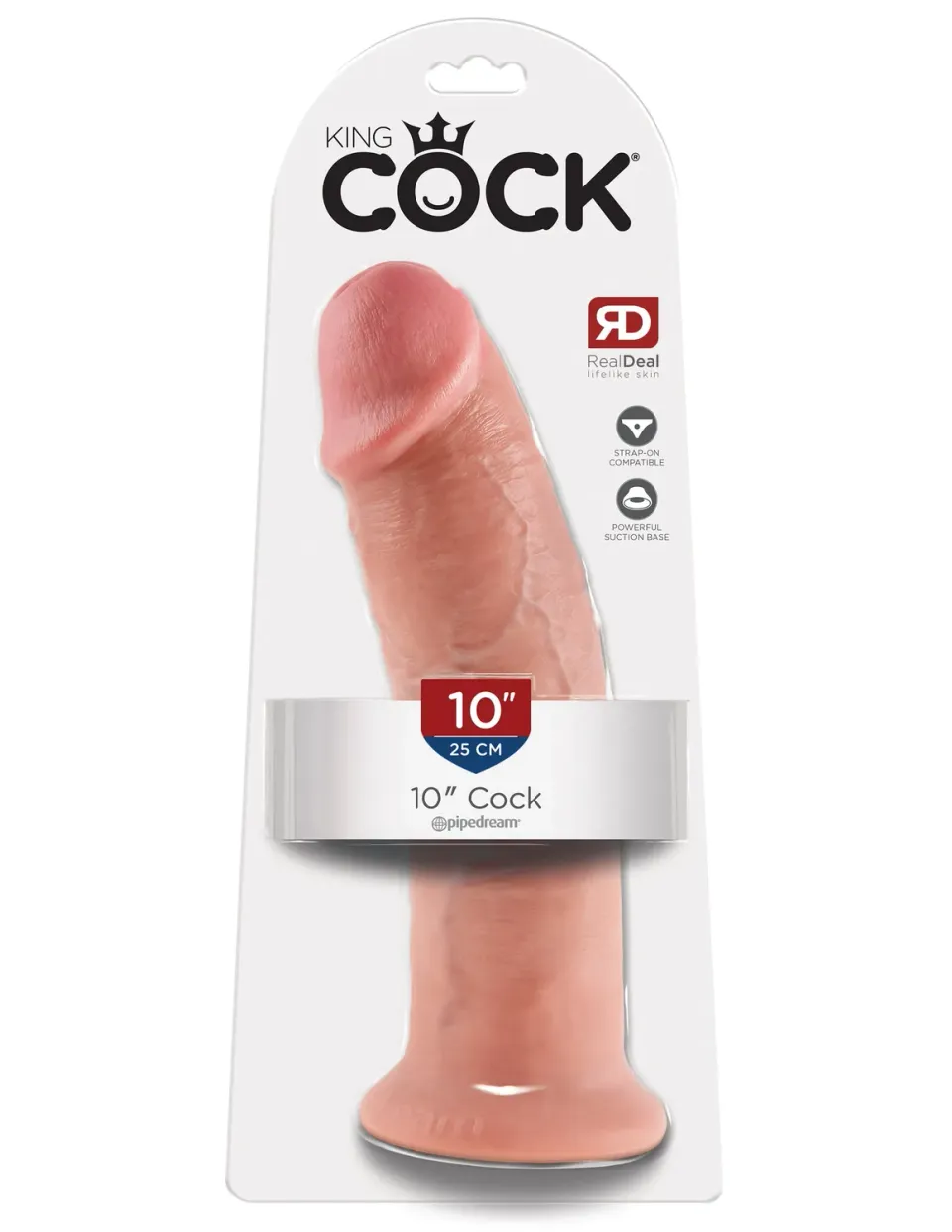 Pipedream King Cock 10 inch dildo light realistisch