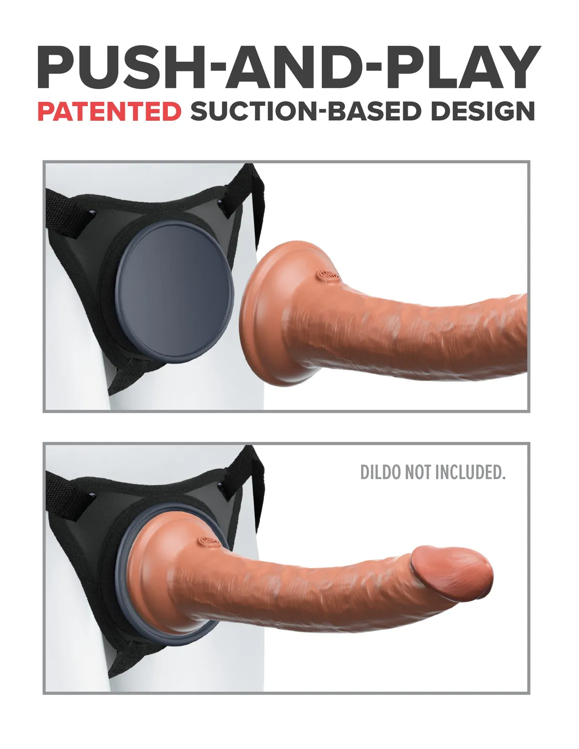 Pipedream Body Dock Elite strap-on harnas zuignap