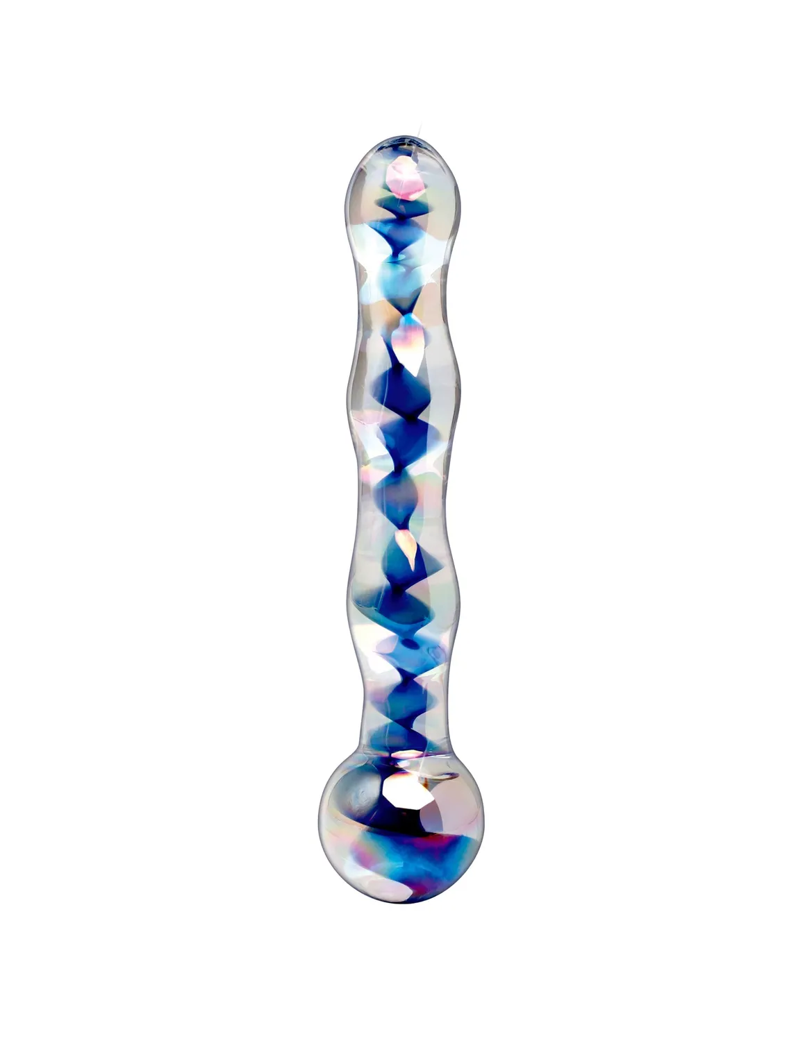 Pipedream Icicles No. 8 glazen dildo transparant blauw