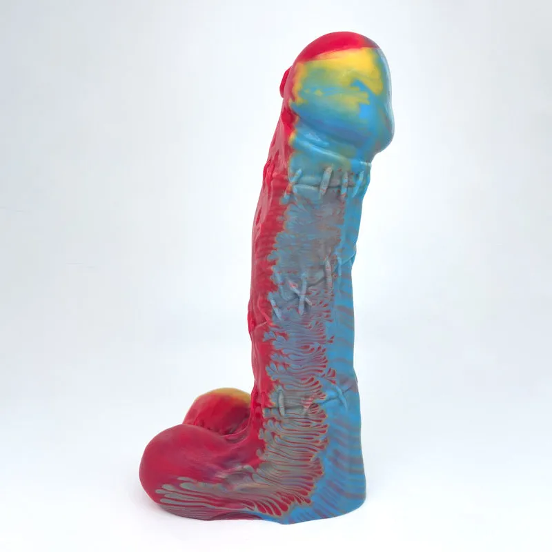 Tentickle Frankie Pan Pride dildo medium glow in the dark