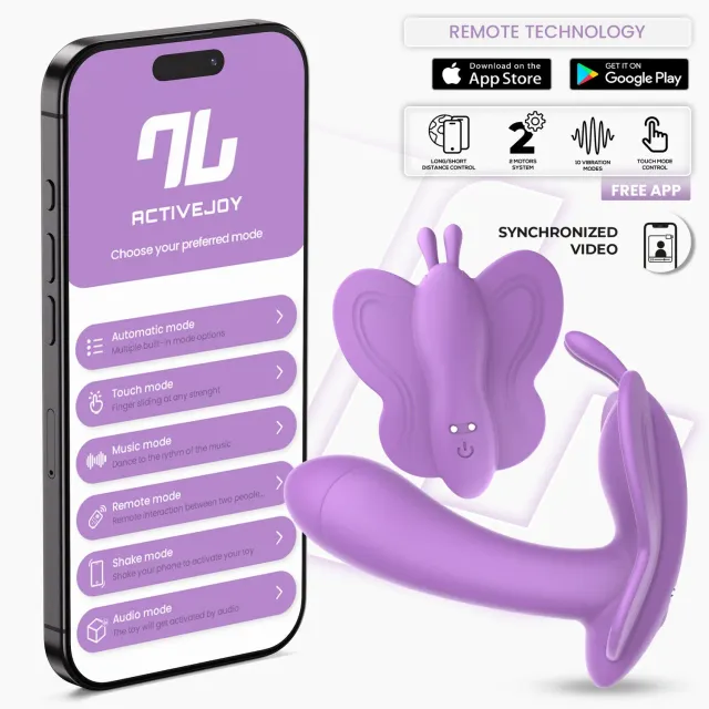 Intoyou Wingy vlinderstimulator met app lila