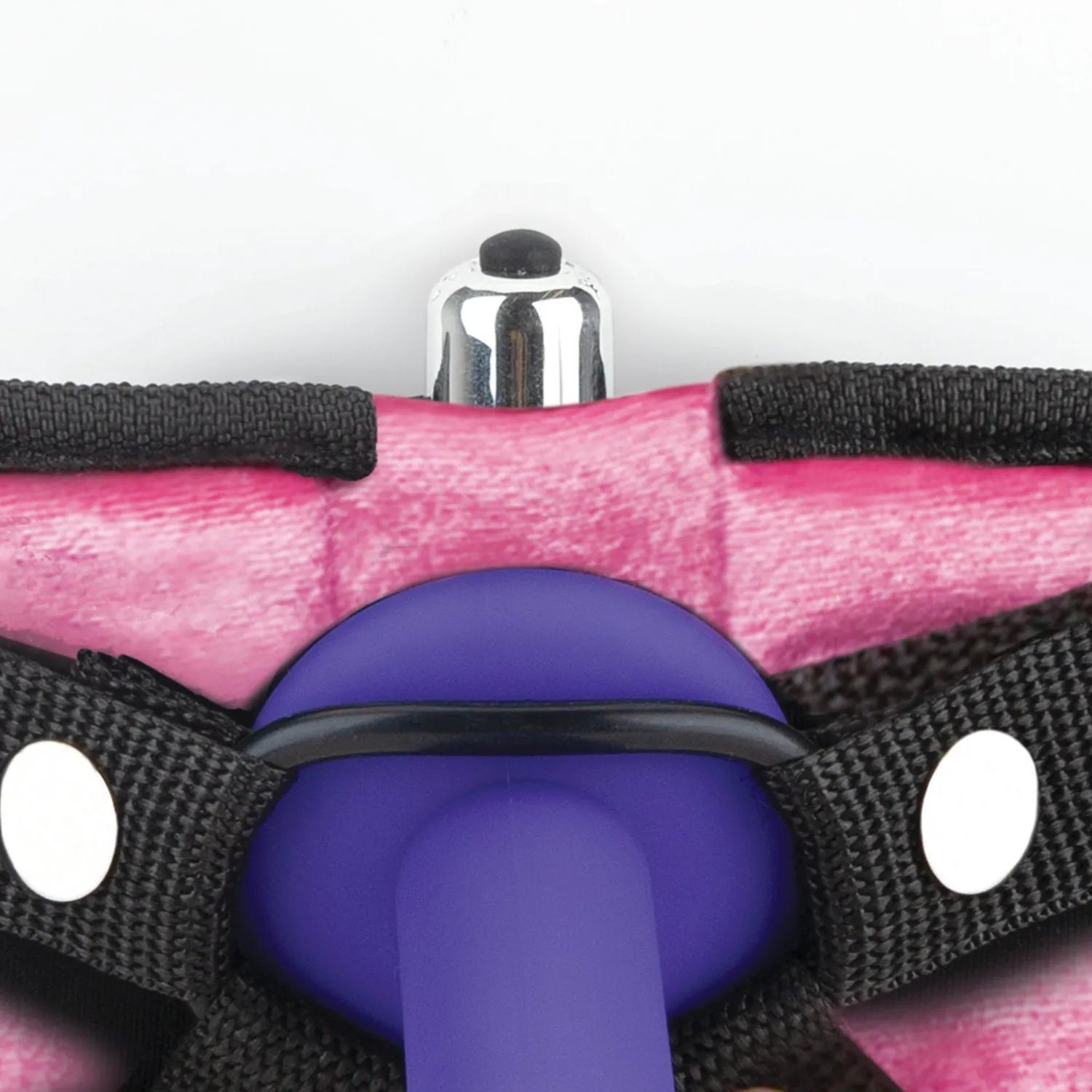 Lux Fetish Strap-On Harnas Roze Verstelbaar met Ringen