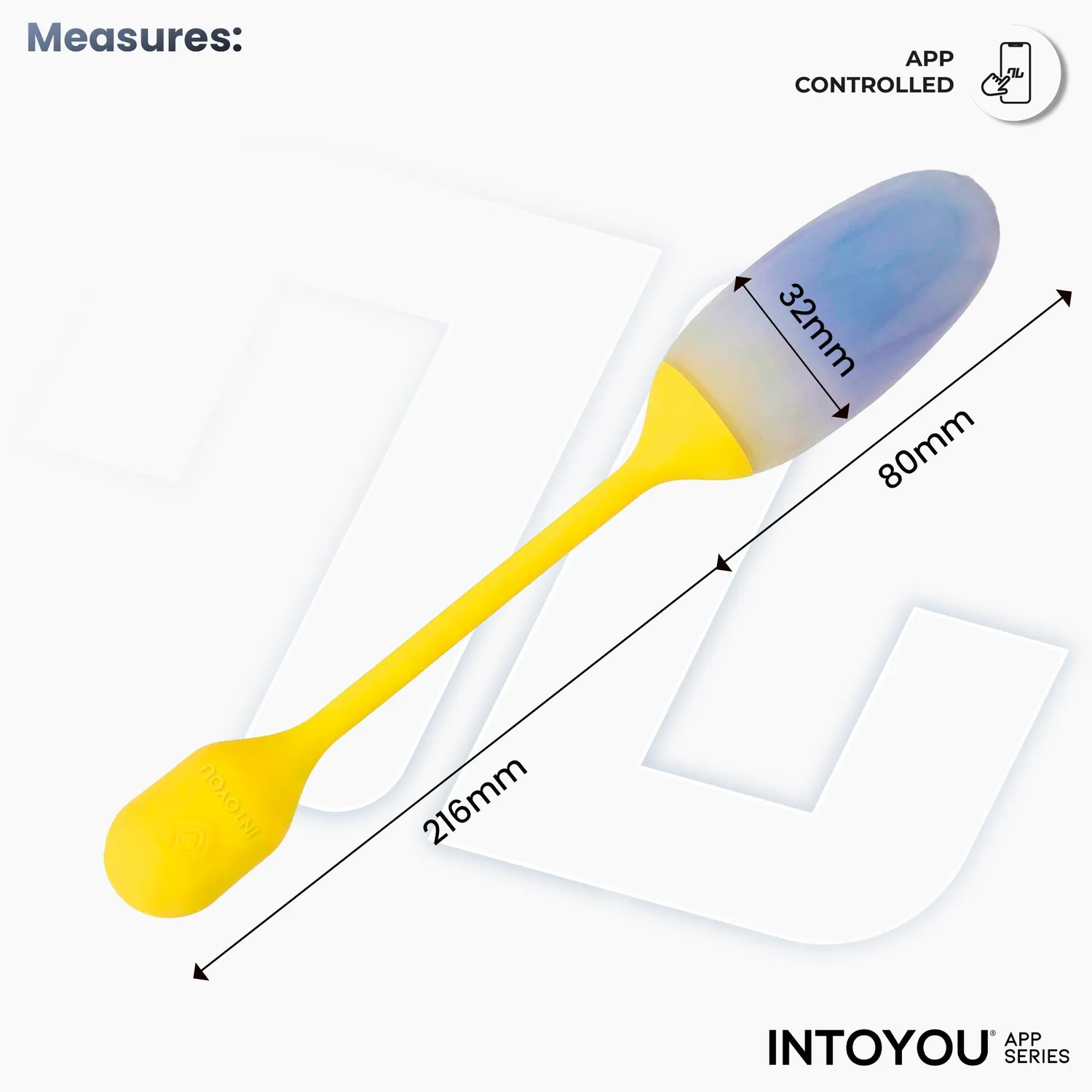 Intoyou NexEgg vibratie-ei geel-paars met app