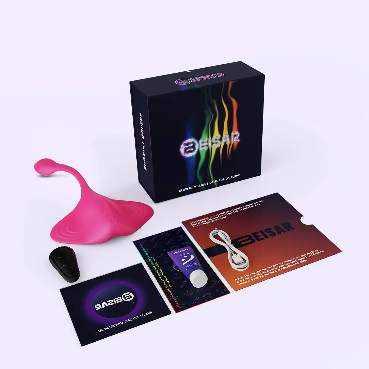 Beisar Manta Plaro multistimulator vibrator roze