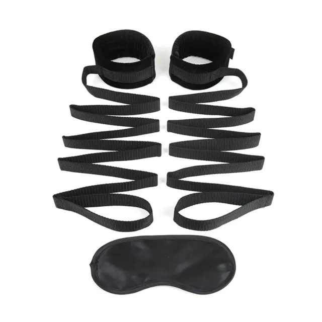 Lux Fetish Bondage Bed Strap bedboeien met blinddoek