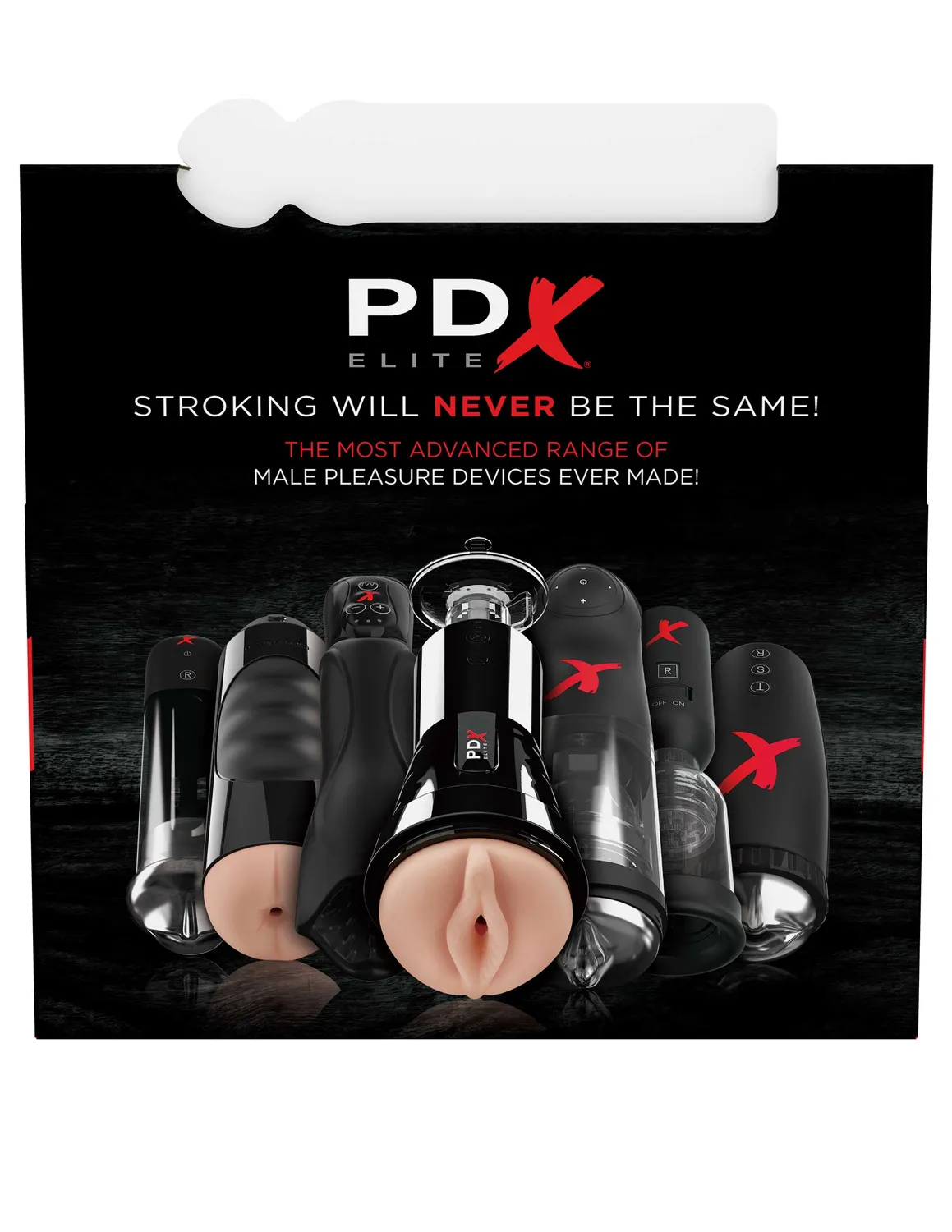 Pipedream PDX Elite Vibrating Stroker masturbator set trillend