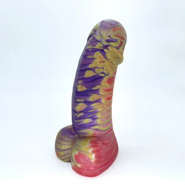Tentickle Woodsman Choc Egg Foil dildo XS zacht silicone