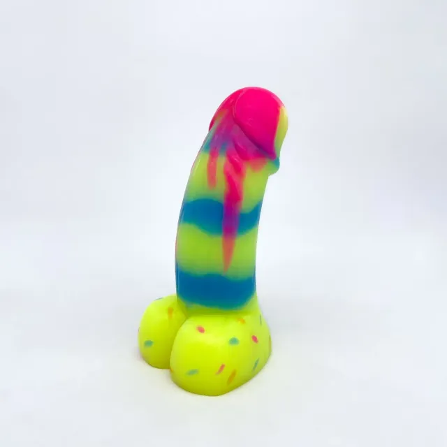 Tentickle Woodsman Cake Drip dildo mini soft pan pride flop