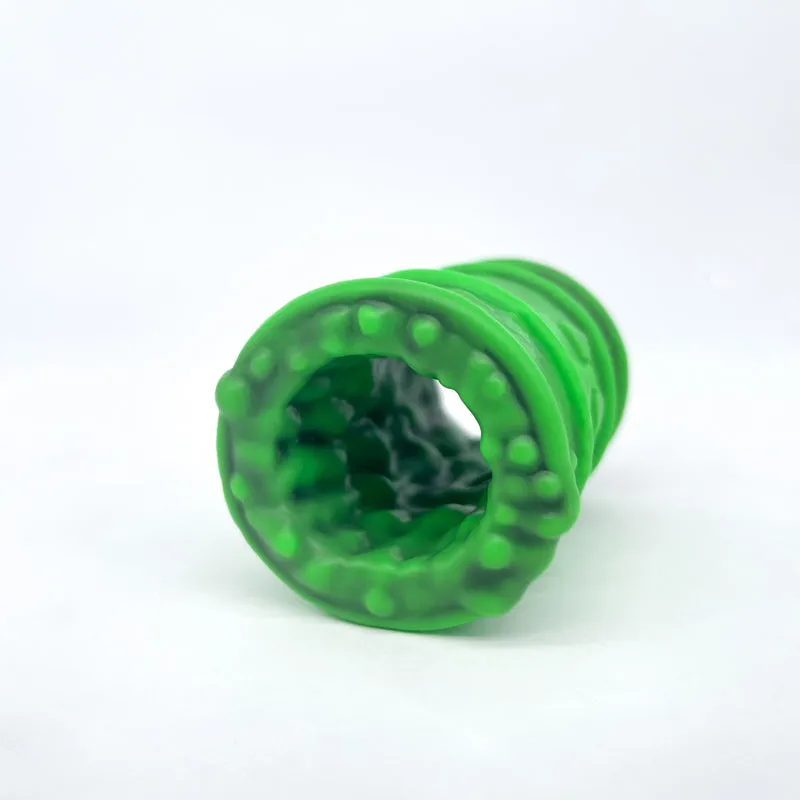 Tentickle Toxxxik UV Green masturbator soft open