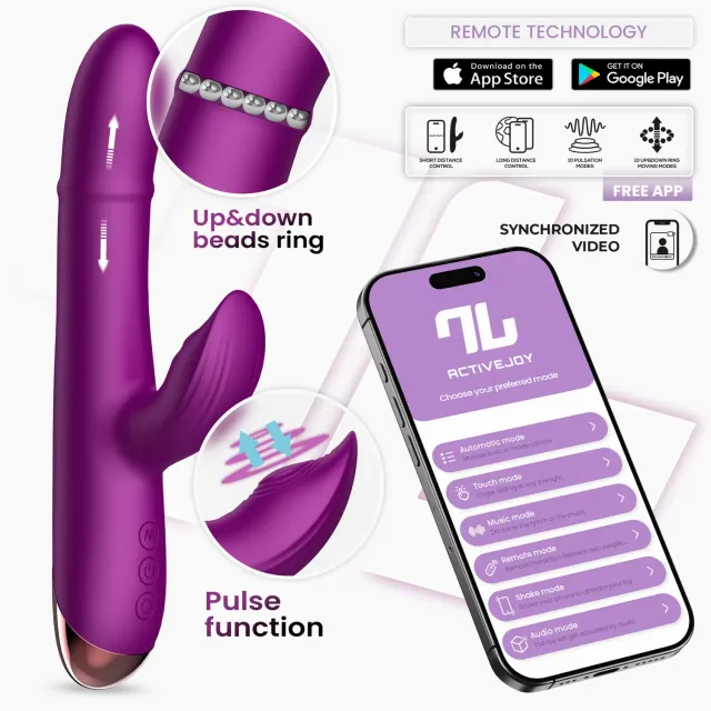 Intoyou Sendel 3-in-1 vibrator met app en balletjes