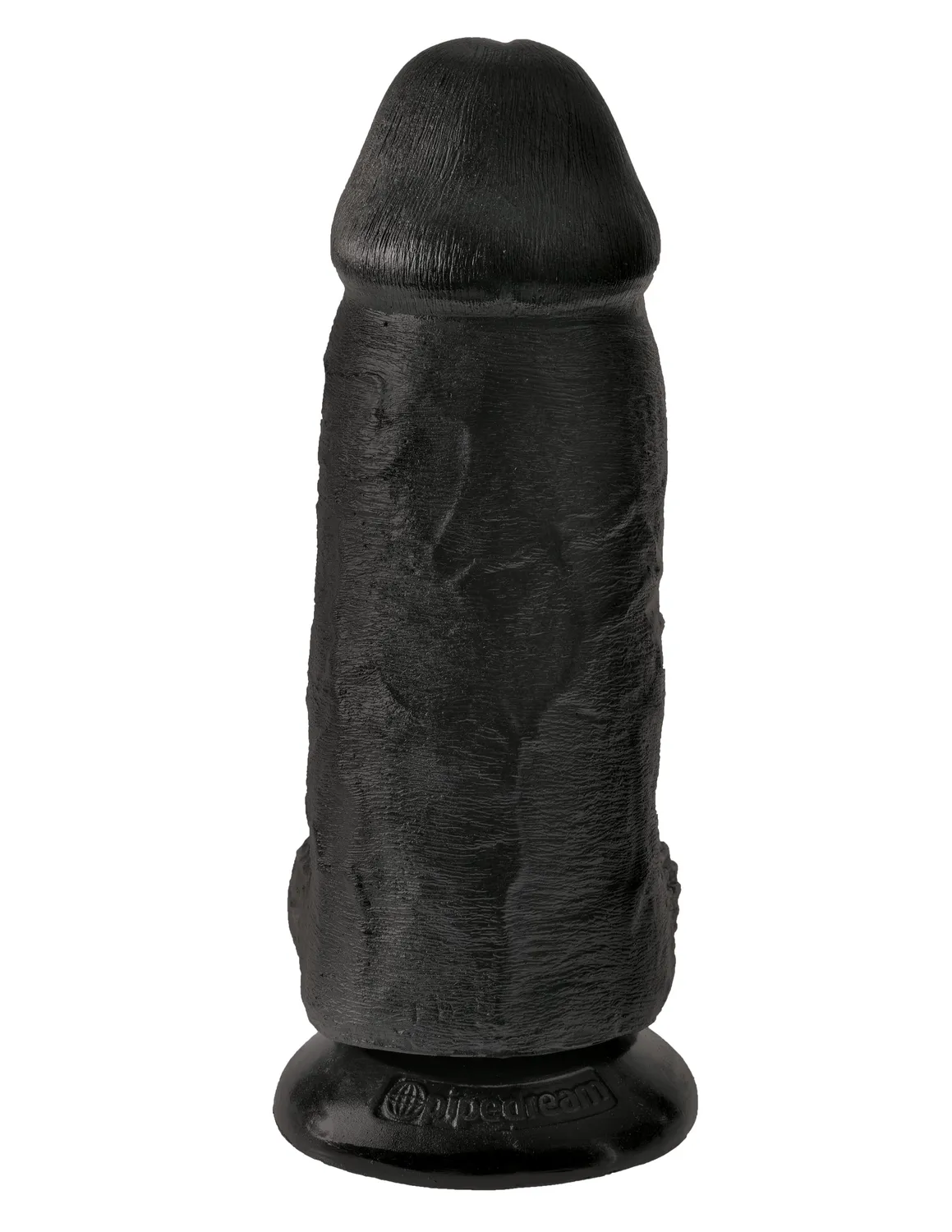 Pipedream King Cock 9 Chubby dildo zwart met zuignap