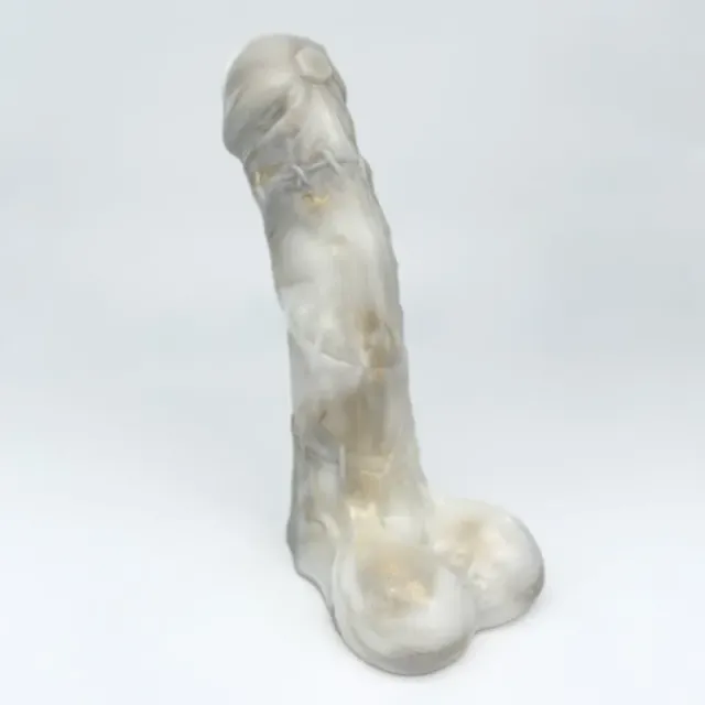 Tentickle Frankie White Marble dildo small superzacht