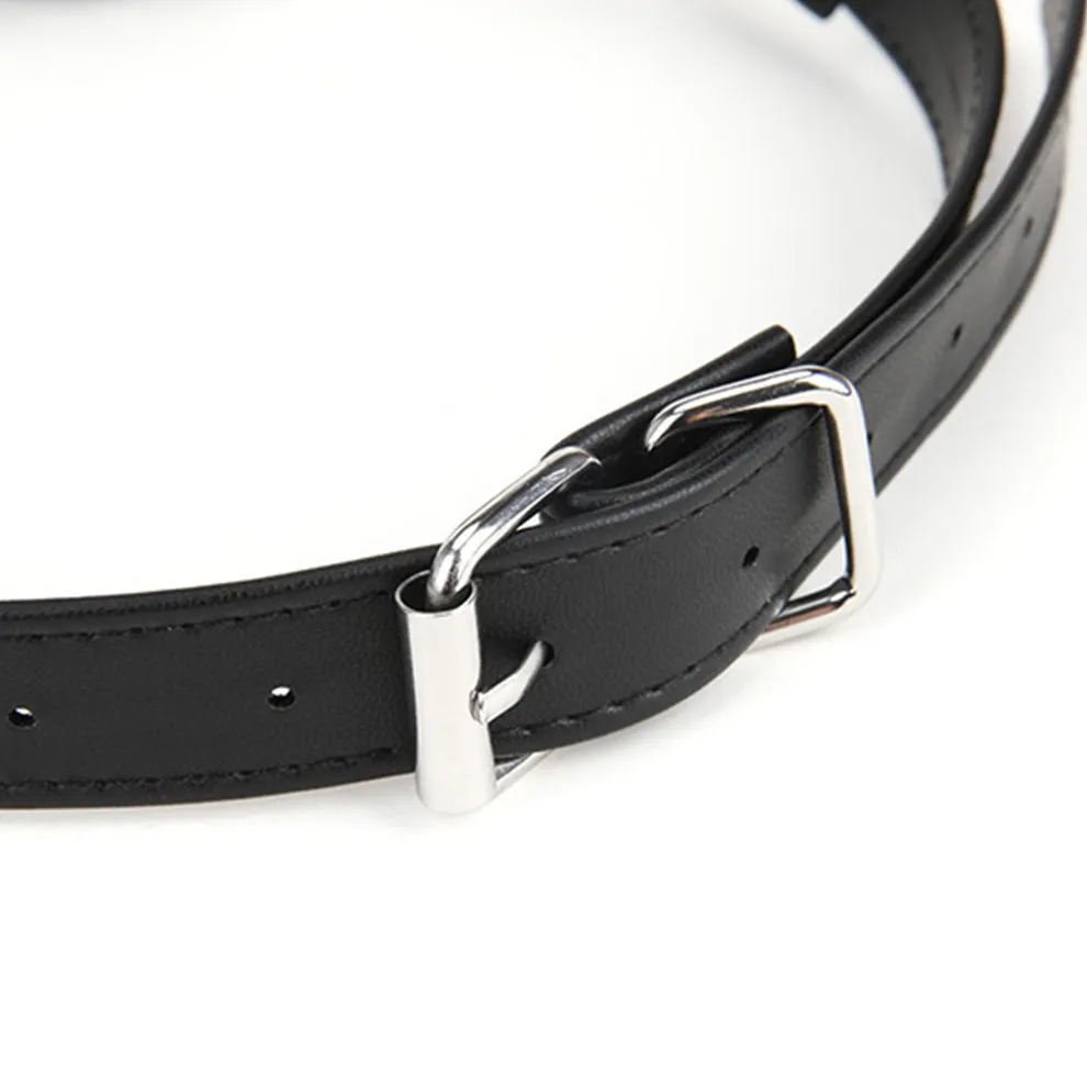 Lux Fetish Ballgag Ademend met Tepelklemmen en Ketting