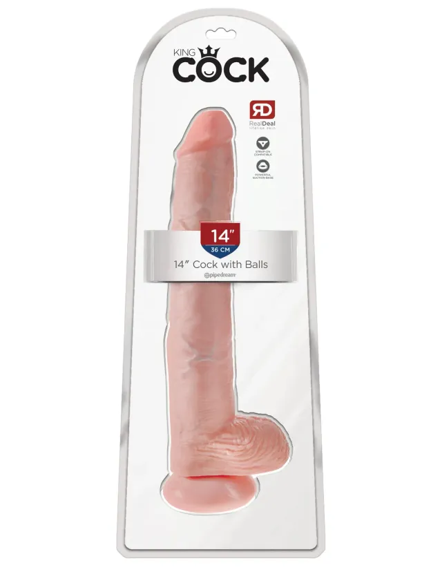 Pipedream King Cock 14 inch dildo met ballen realistisch