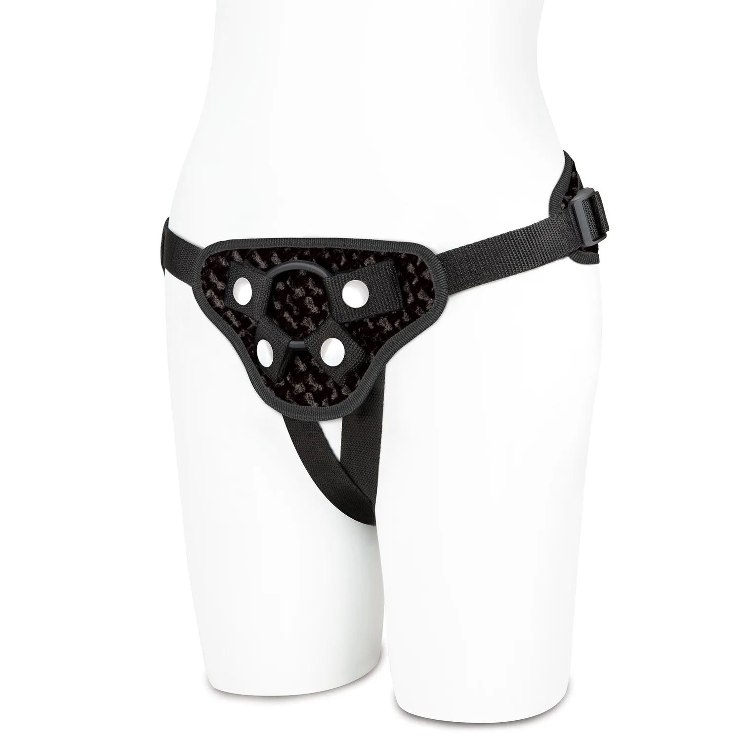 Lux Fetish Diamond Velvet Strap-On harnas fluweel