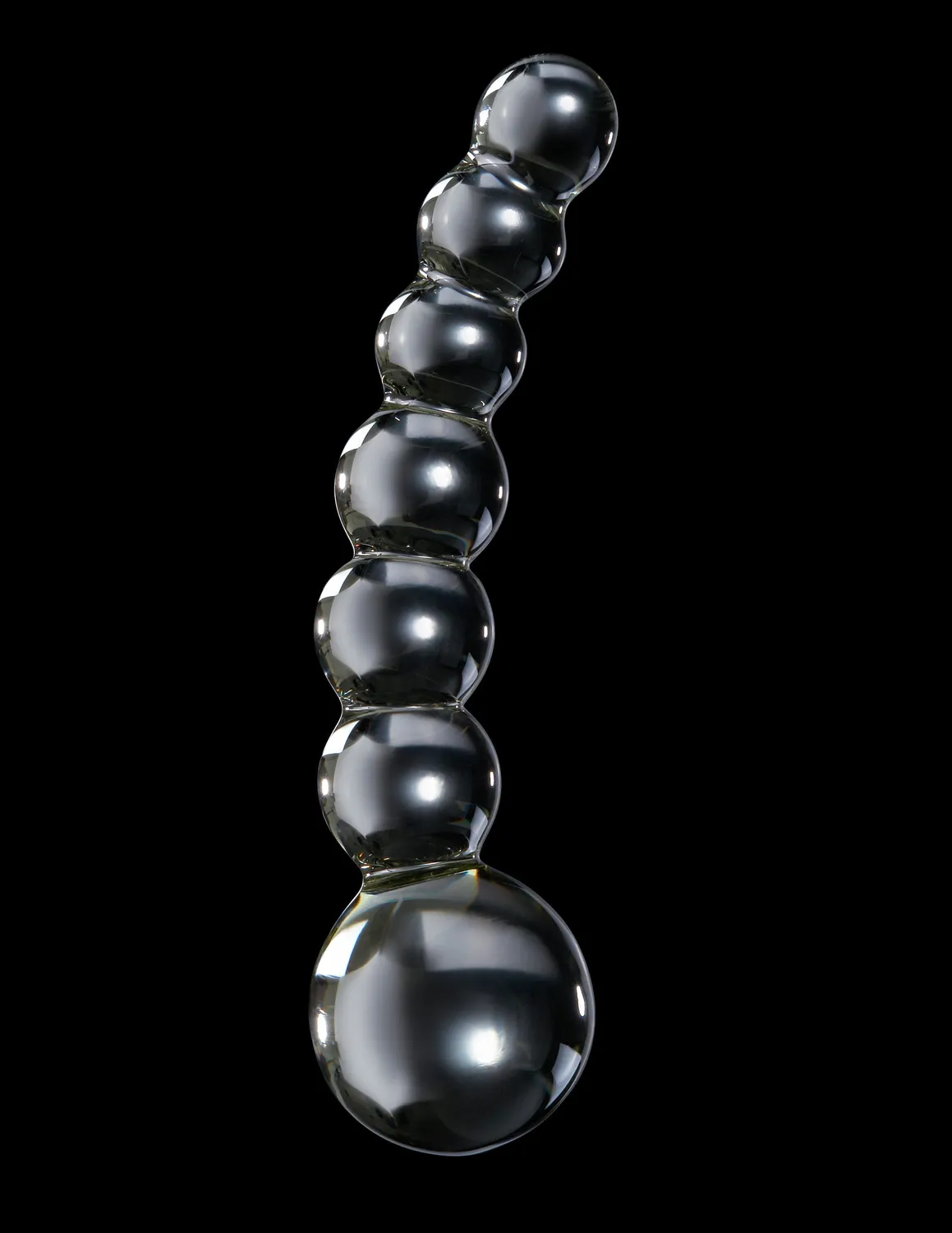 Pipedream Icicles No. 66 glazen dildo kralen transparant