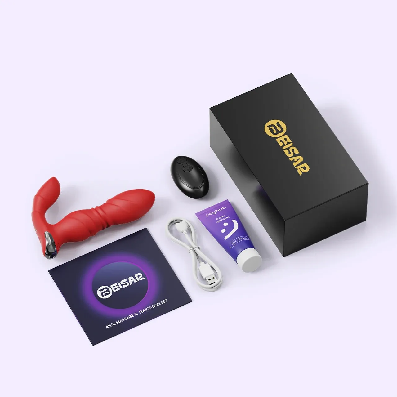 Beisar VividPulse vibrator rood draagbaar stotend