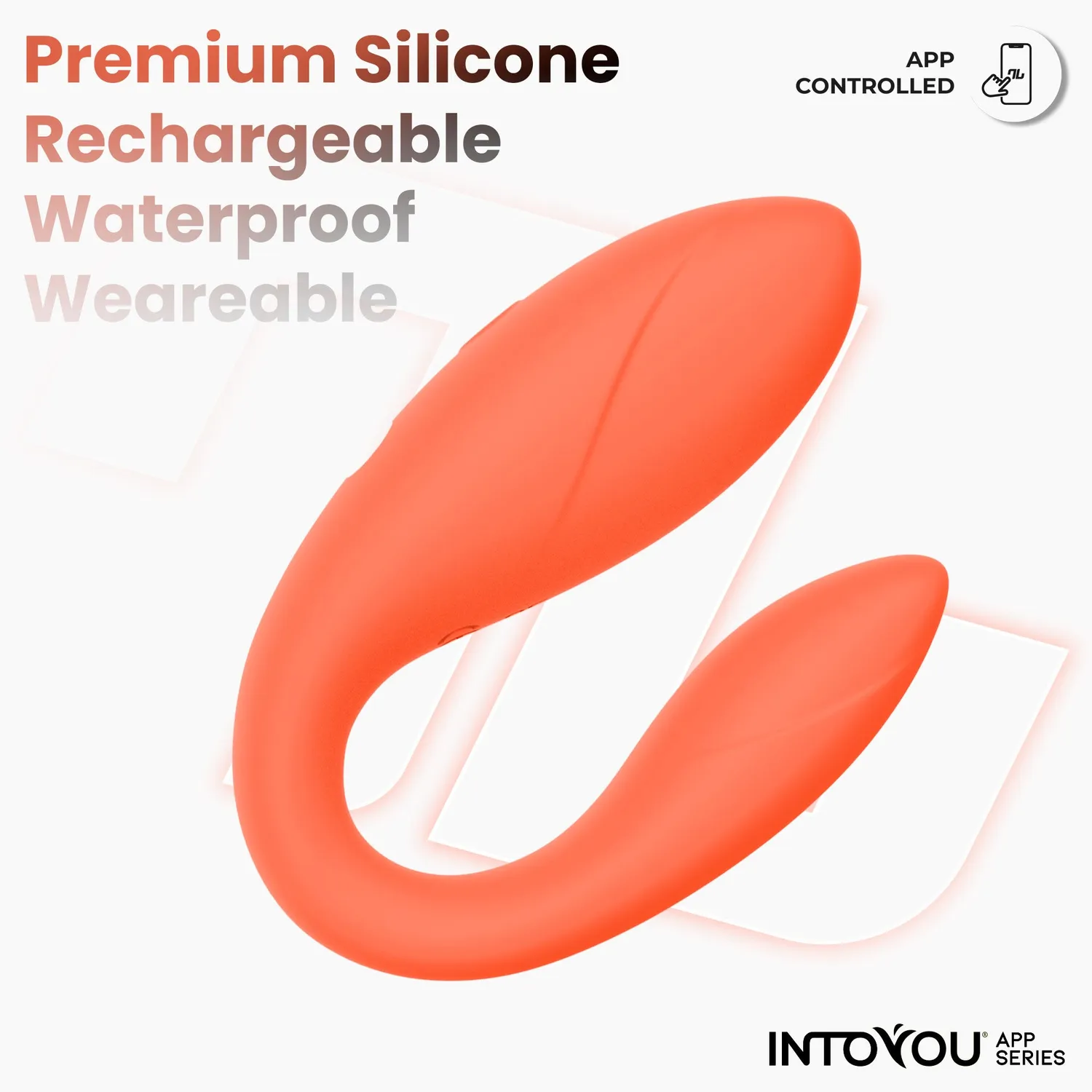 Intoyou Stellen Vibrator met App Zalm Dubbele Motor