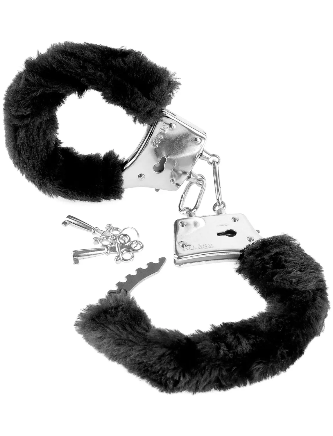 Pipedream Fetish Fantasy Beginner's Furry Cuffs handboeien zwart zacht