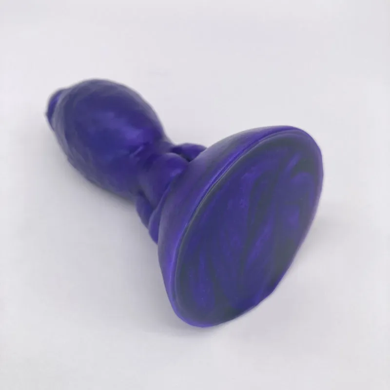 Tentickle Toady Stool Purple Velvet mini dildo soft flop