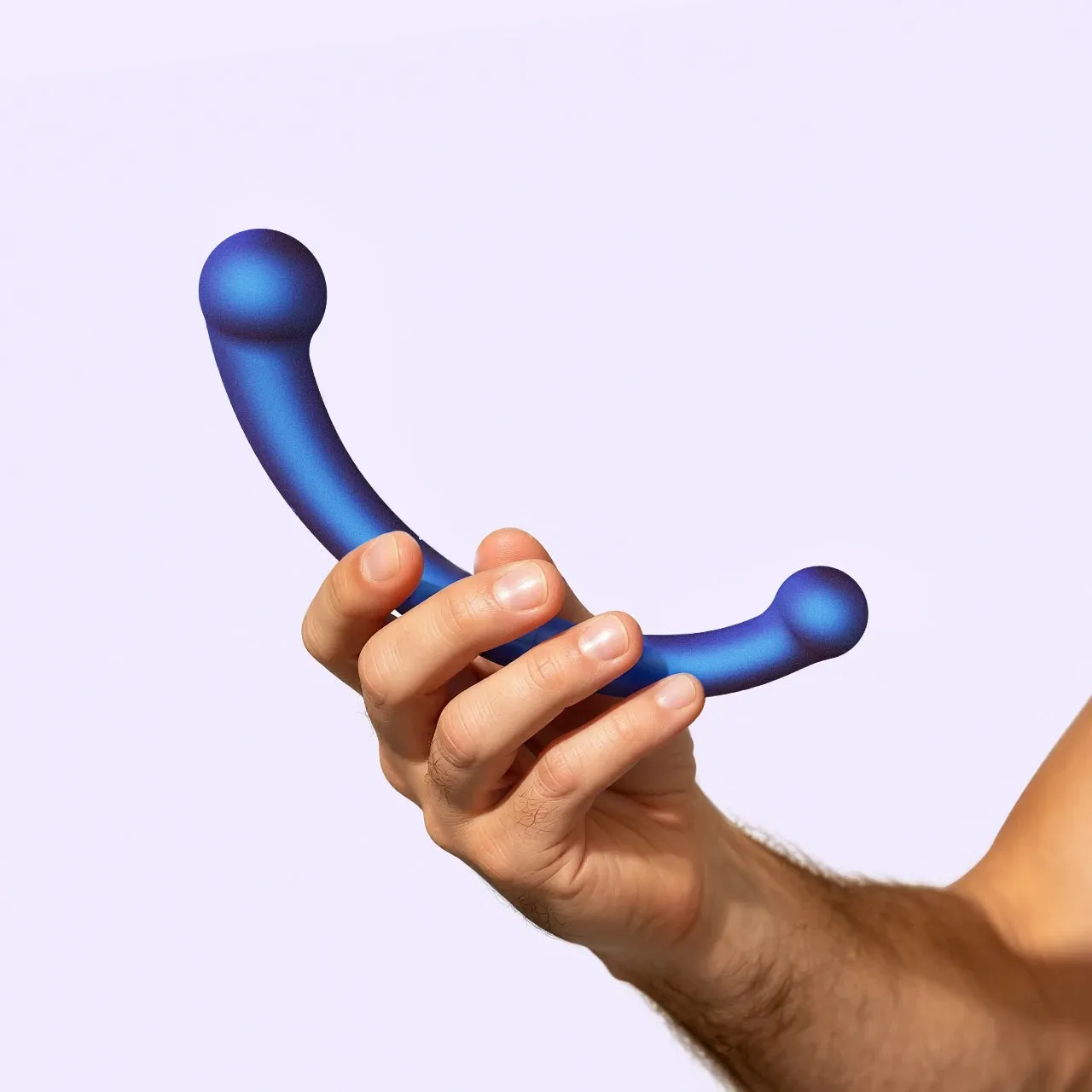 Beisar Crescent vibrator parelmoer blauw prostaat