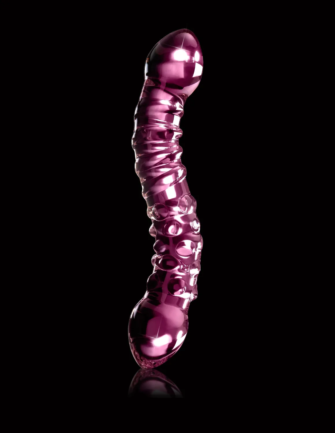 Pipedream Icicles No. 55 glazen dildo dubbelzijdig roze