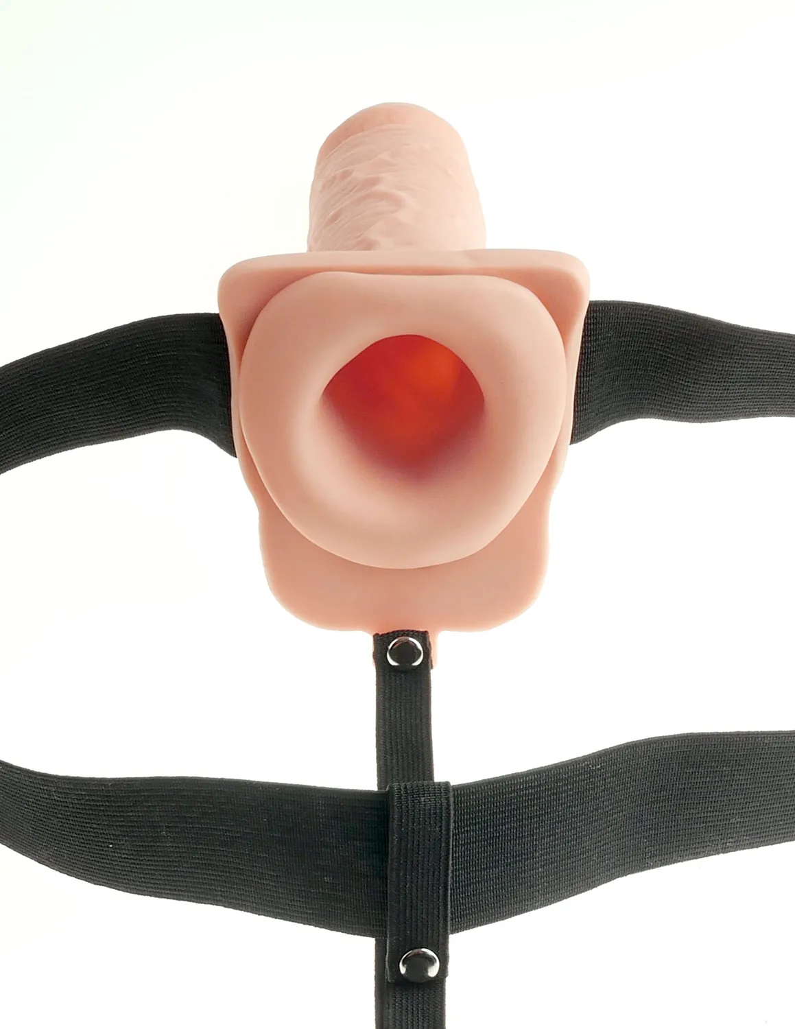 Pipedream Fetish Fantasy 7 Hollow Strap-On vibrerend zwart