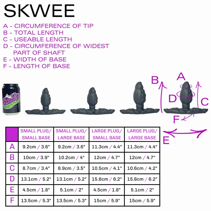 Tentickle Skwee Crashing Waves buttplug large zacht