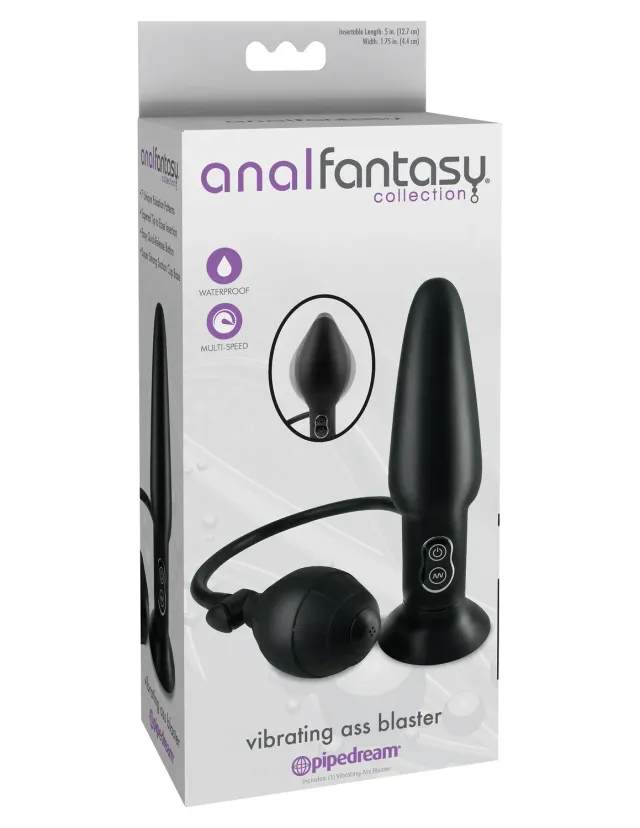 Pipedream Anal Fantasy Vibrating Ass Blaster plug opblaasbaar
