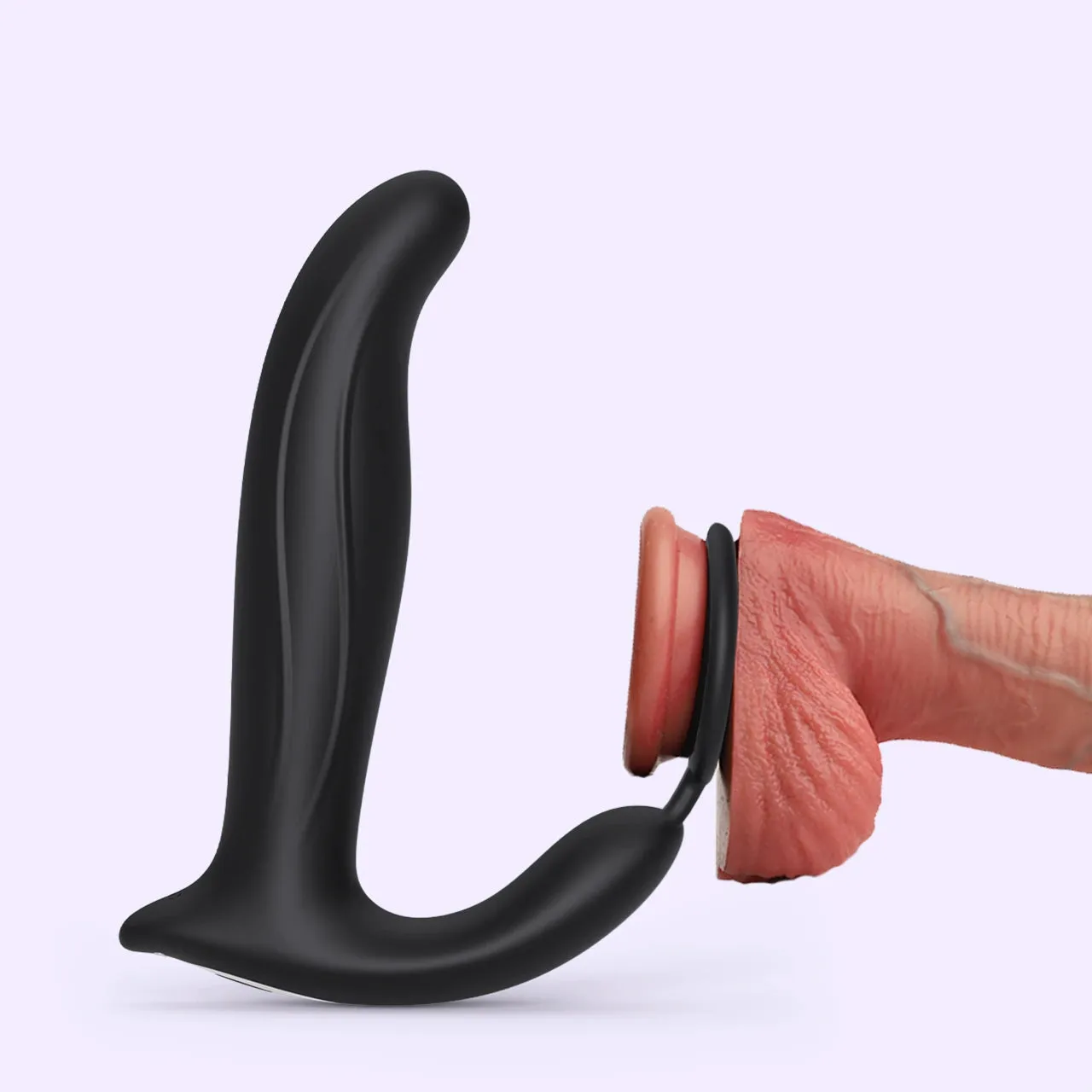Beisar Pau anale vibrator zwart draaiend stotend