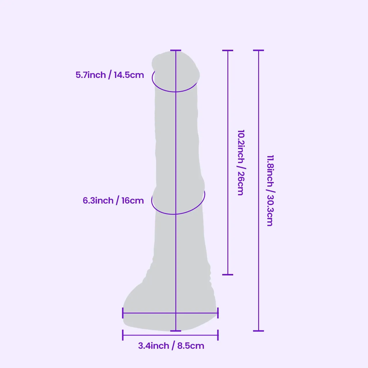 Beisar Faunus fantasy dildo blauw-goud trillend