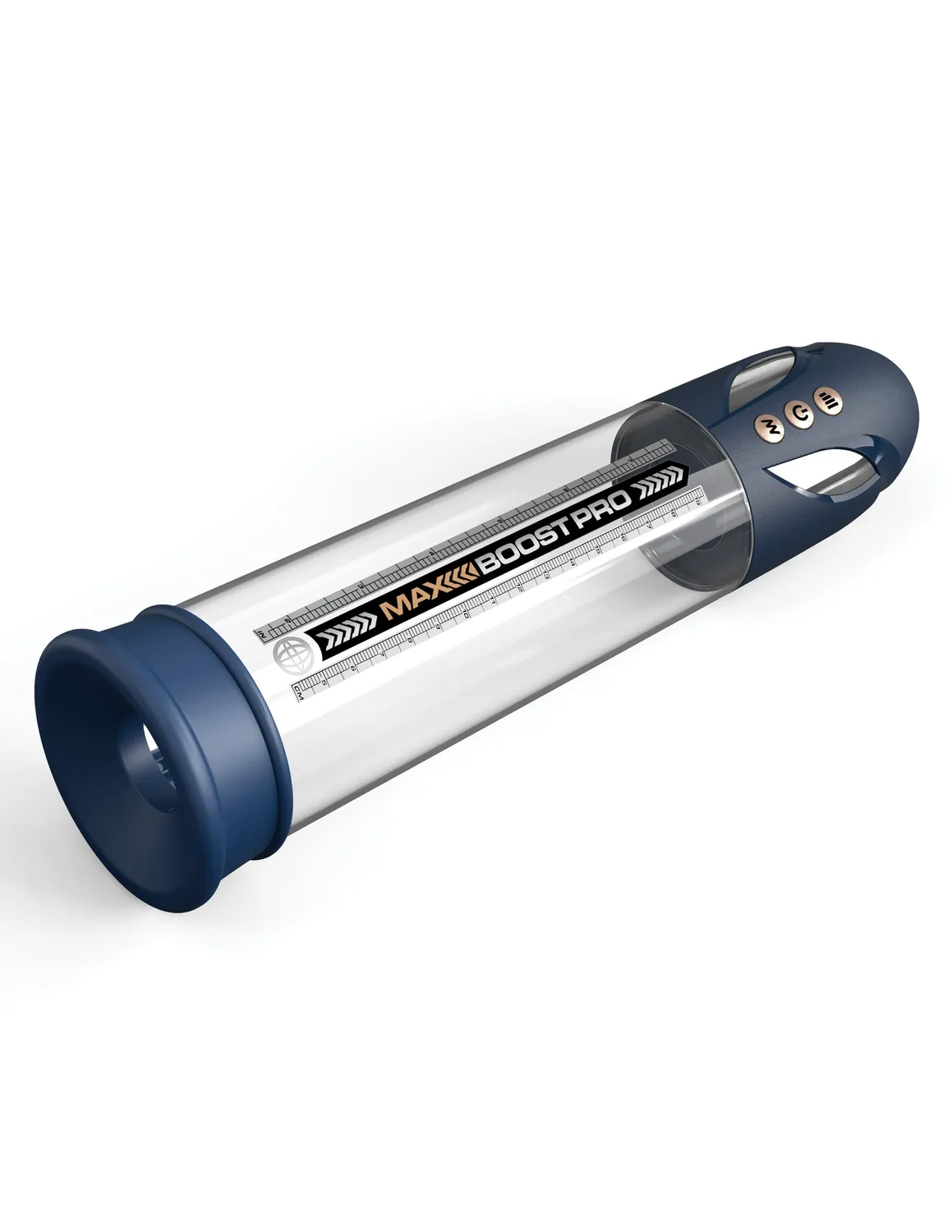 Pipedream Pump Worx Max Boost Pro Flow penispomp automatisch blauw