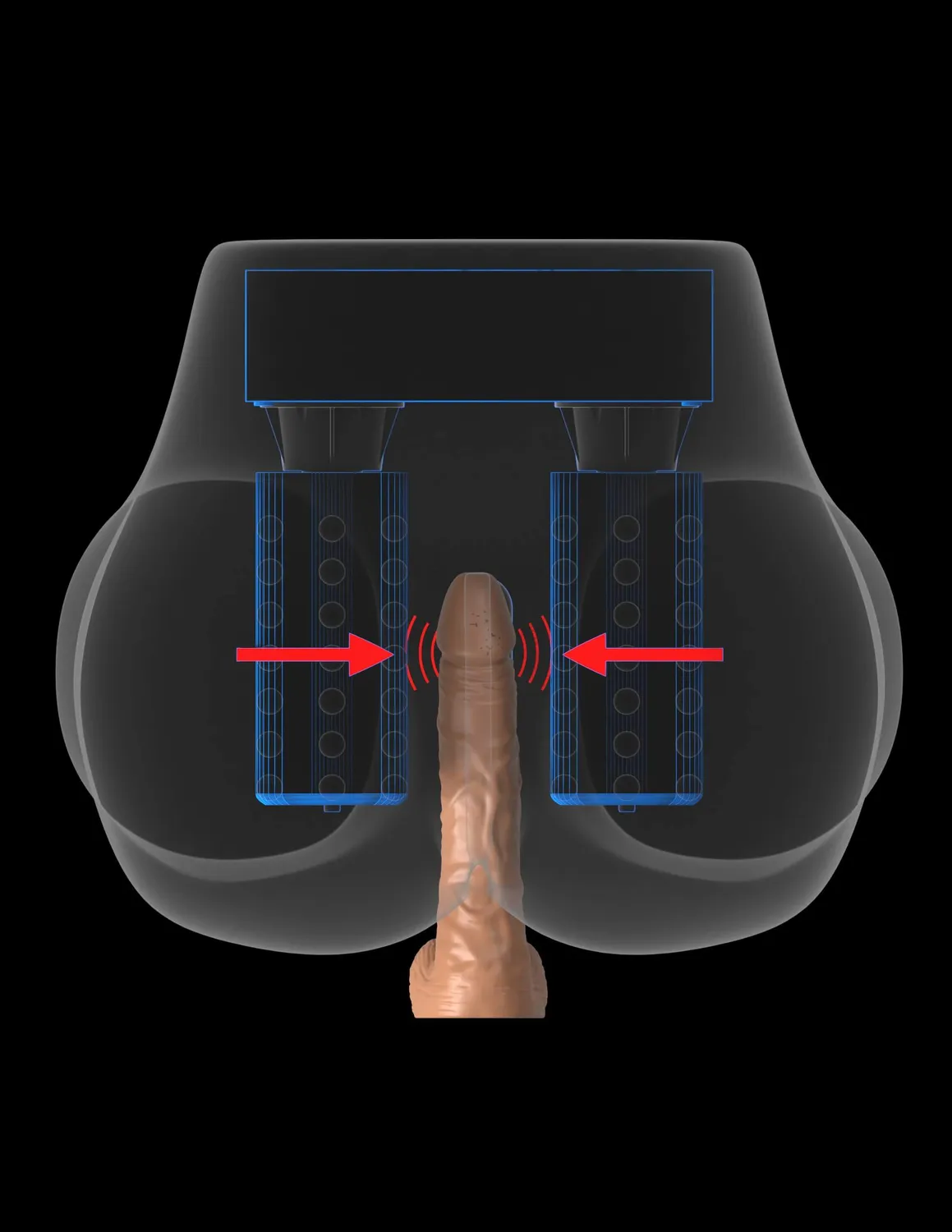 Pipedream PDX Elite Milk Me Silly masturbator billen roterend