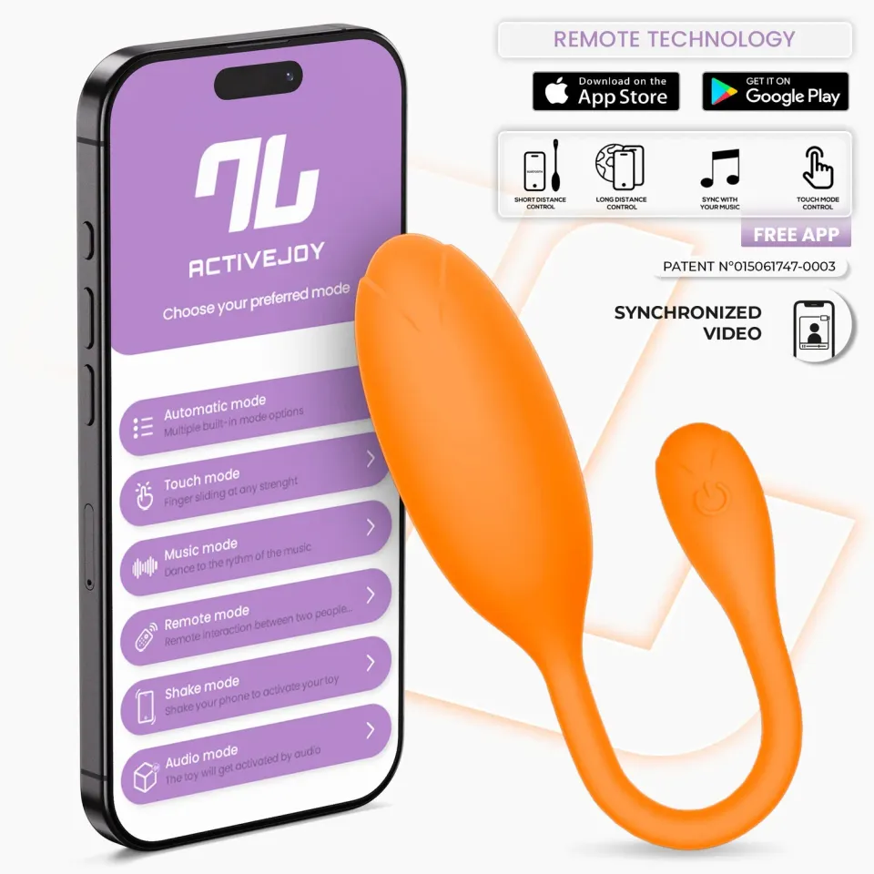 Intoyou Logan vibrerend ei oranje met app
