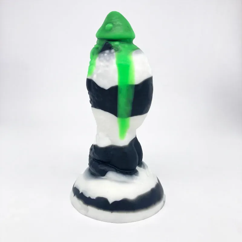 Tentickle Toady Stool Sandworm dildo medium UV groen