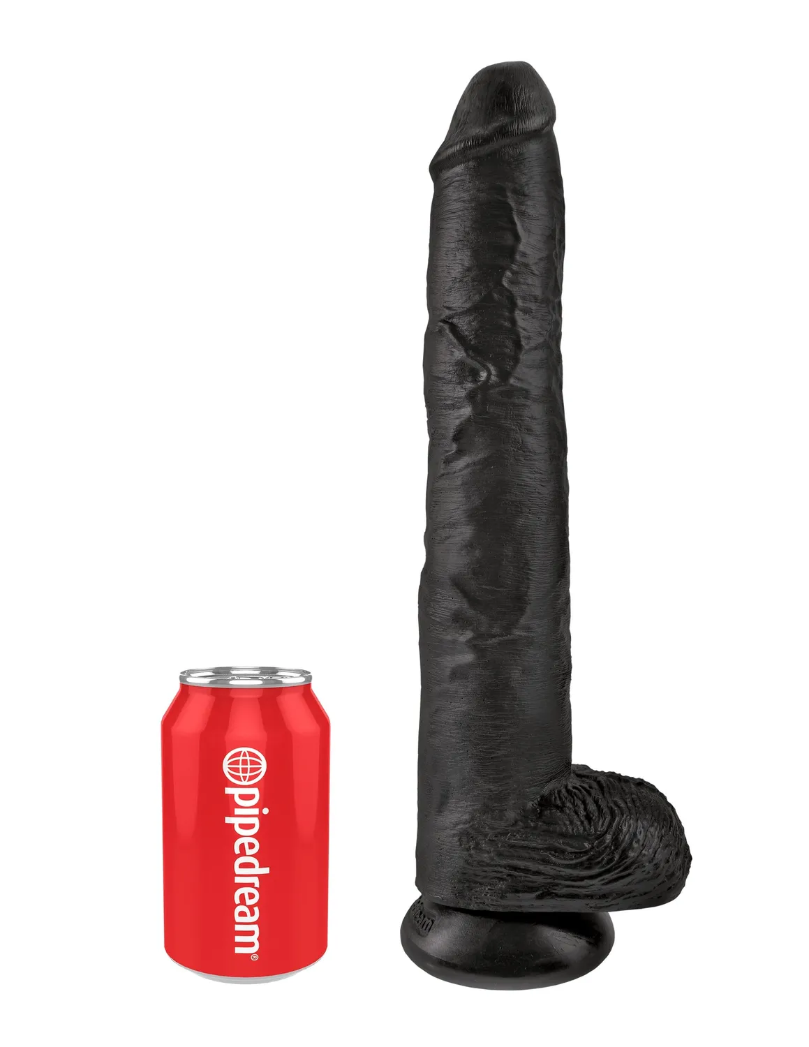 Pipedream King Cock 14 Cock with Balls dildo zwart realistisch