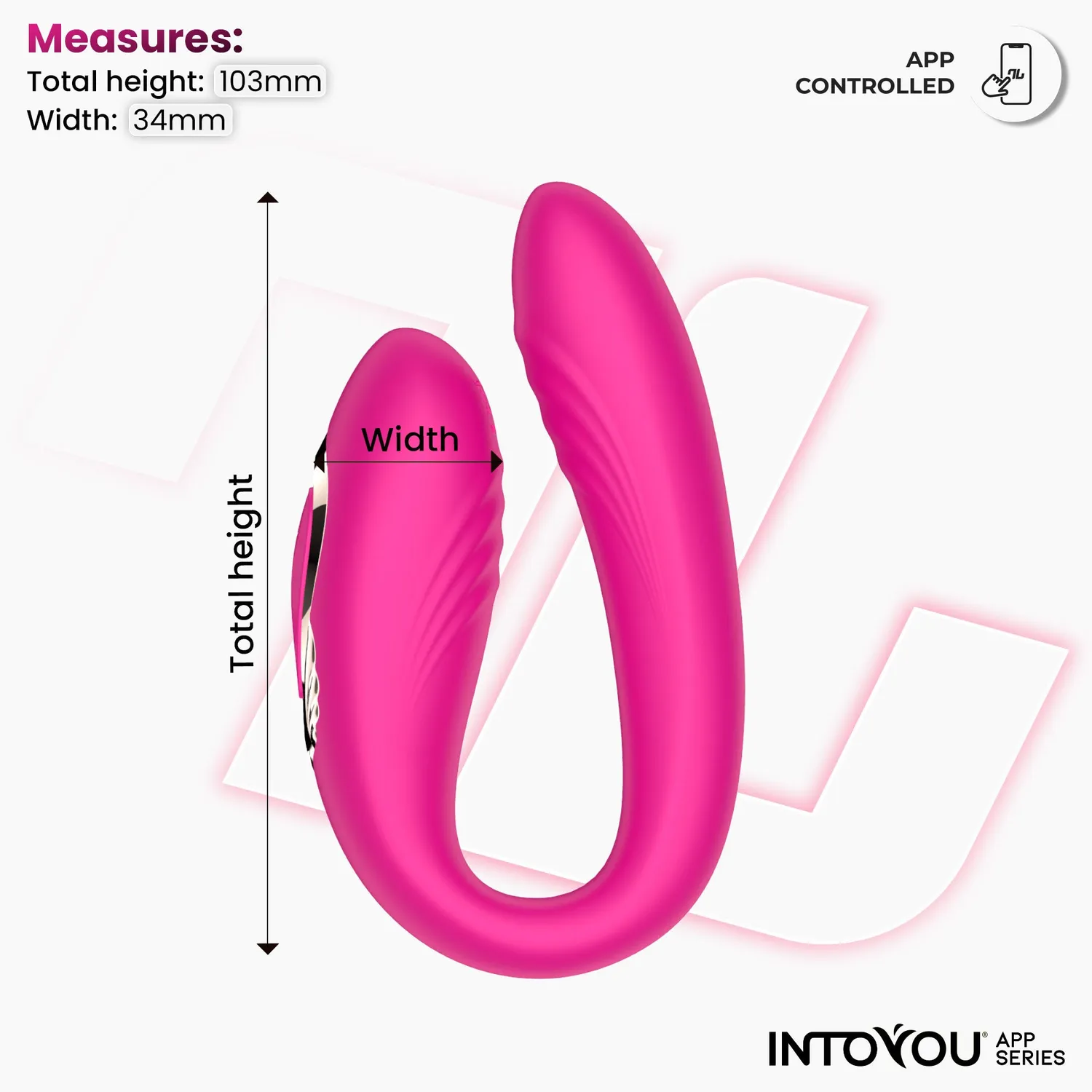 Intoyou Couty koppelsvibrator 360° oscillatie app