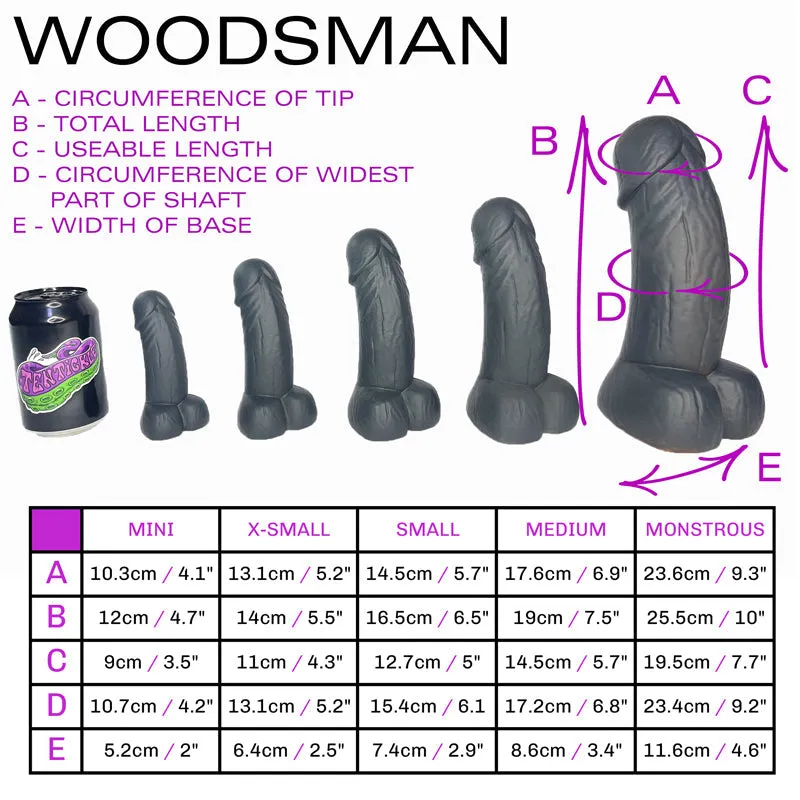 Tentickle Woodsman Blackberry Velvet Cake dildo x-small