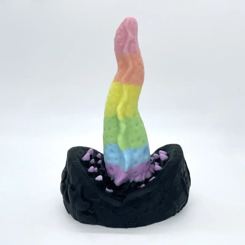 Tentickle Meenus Black Rainbow dildo small soft