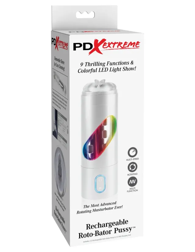 Pipedream Roto-Bator Pussy roterende masturbator oplaadbaar