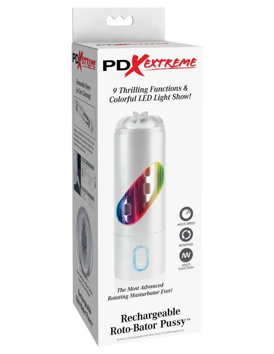 Pipedream Roto-Bator Pussy roterende masturbator oplaadbaar