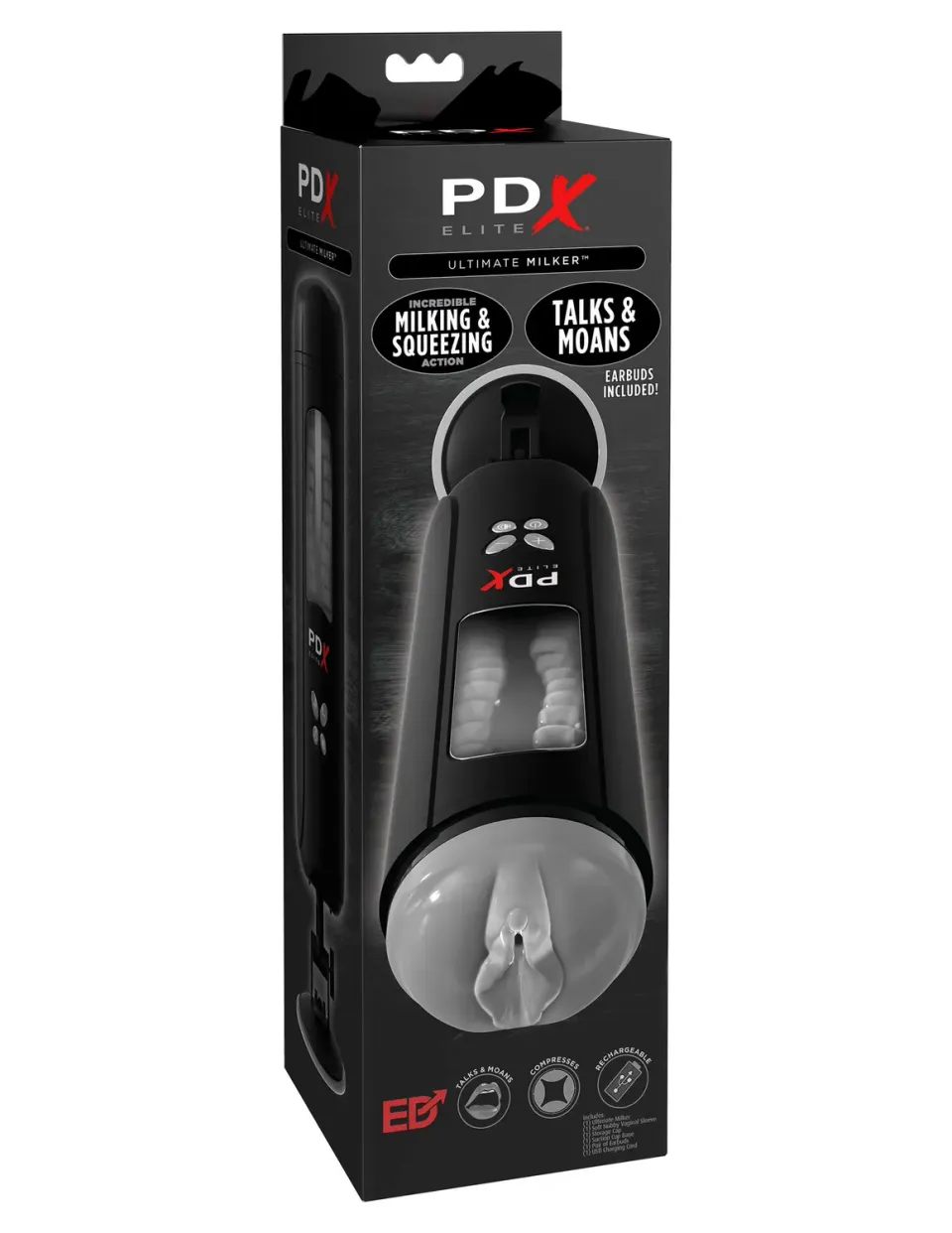 Pipedream PDX Elite Ultimate Milker masturbator transparant