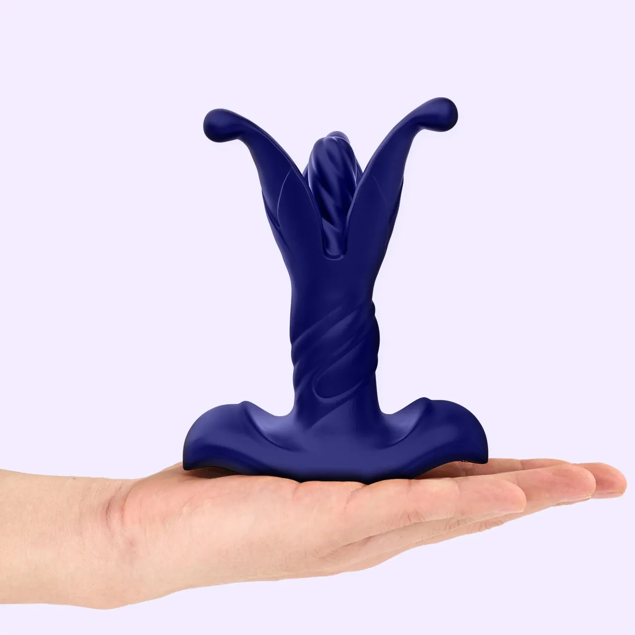 Beisar Perseus vibrerende buttplug blauw uitzetbaar