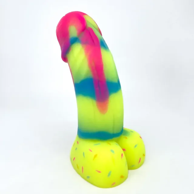 Tentickle Woodsman Cake Drip dildo medium soft pan pride