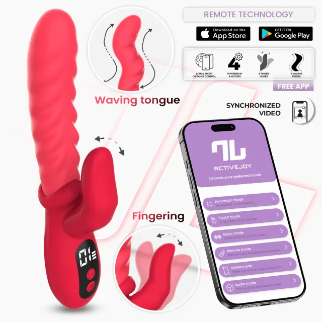 Intoyou Tingly waving vibrator clitorisvinger met app