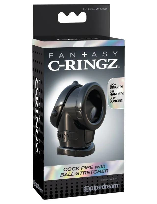 Pipedream Fantasy C-Ringz Cock Pipe cockring met balring