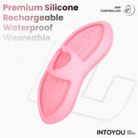 Intoyou Laia verwarmende vingervibrator met app roze