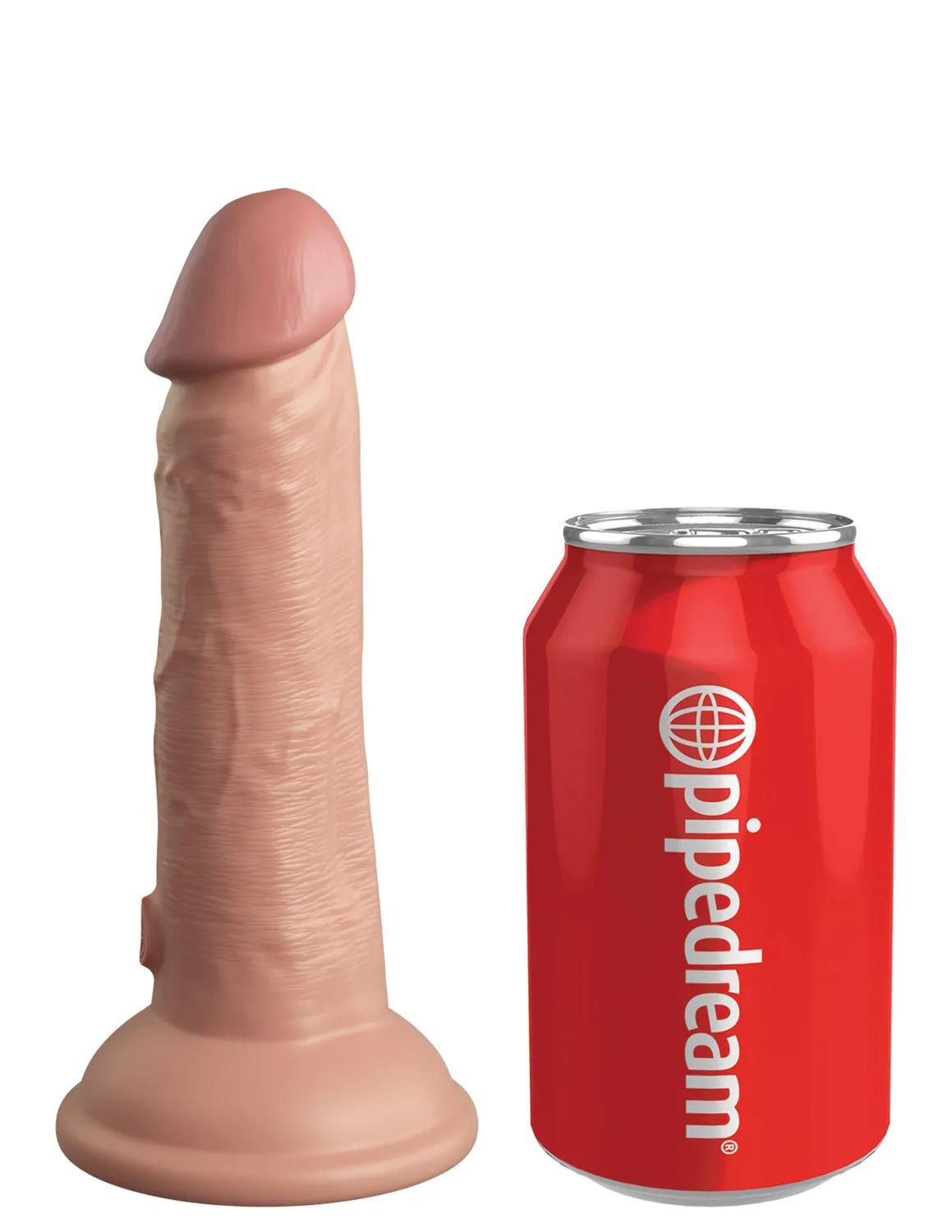 Pipedream King Cock 6 Silicone Dual Density dildo zuignap