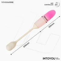 Intoyou NexEgg Motion vibrerend ei beige roze thrusting